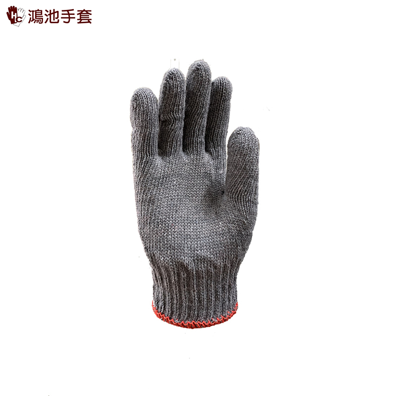 20兩棉紗-灰-紅邊