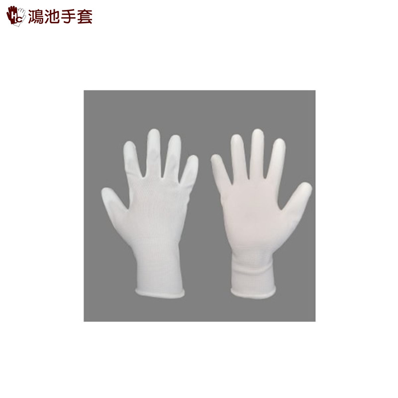 PU塗膠手套-掌面白